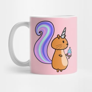 Einhörnchen mit Acorn Eiscreme Mug